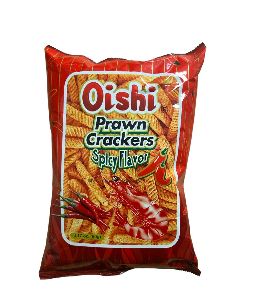 Prawn Crackers Spicy 90g - Oishi