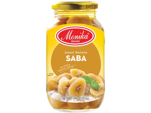 Saba Banana in heavy Syrup 340g - Monika