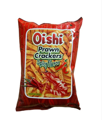 Prawn Crackers Spicy 90g - Oishi